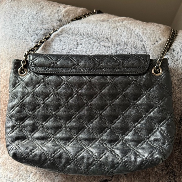 MARC JACOBS BAROQUE BAG BLACK QUILTED LEATHER CHAIN STRAP - Picture 4 of 15